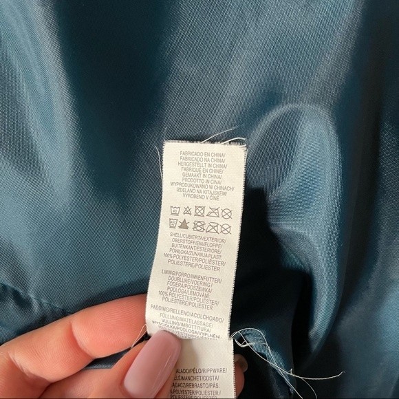 Primark Blue Green Puffer Short Jacket - 2XS - Picture 5 of 6